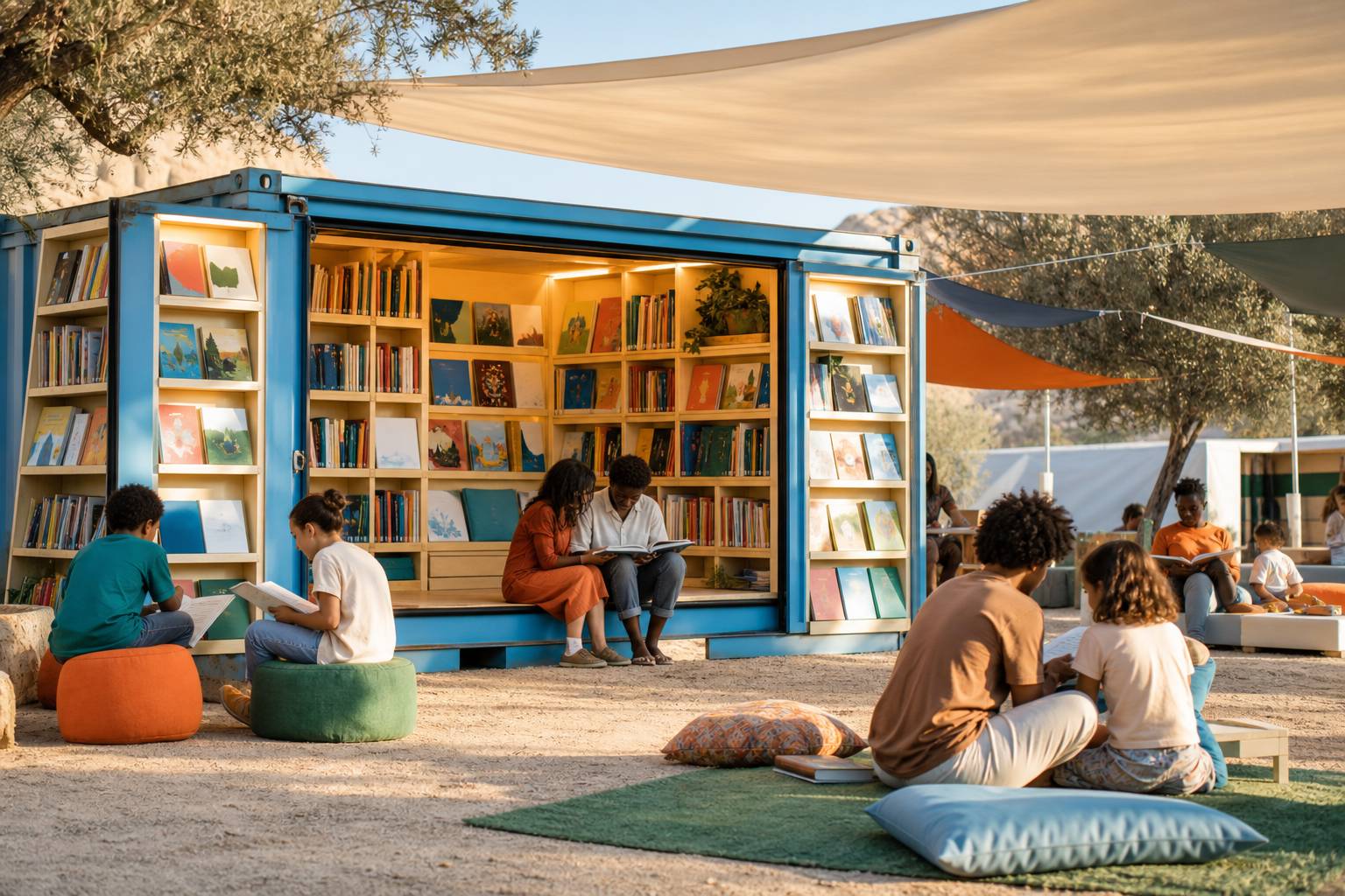 L’Ideas Box : la bibliothèque mobile qui accompagne et soutient les réfugiés partout où ils sont