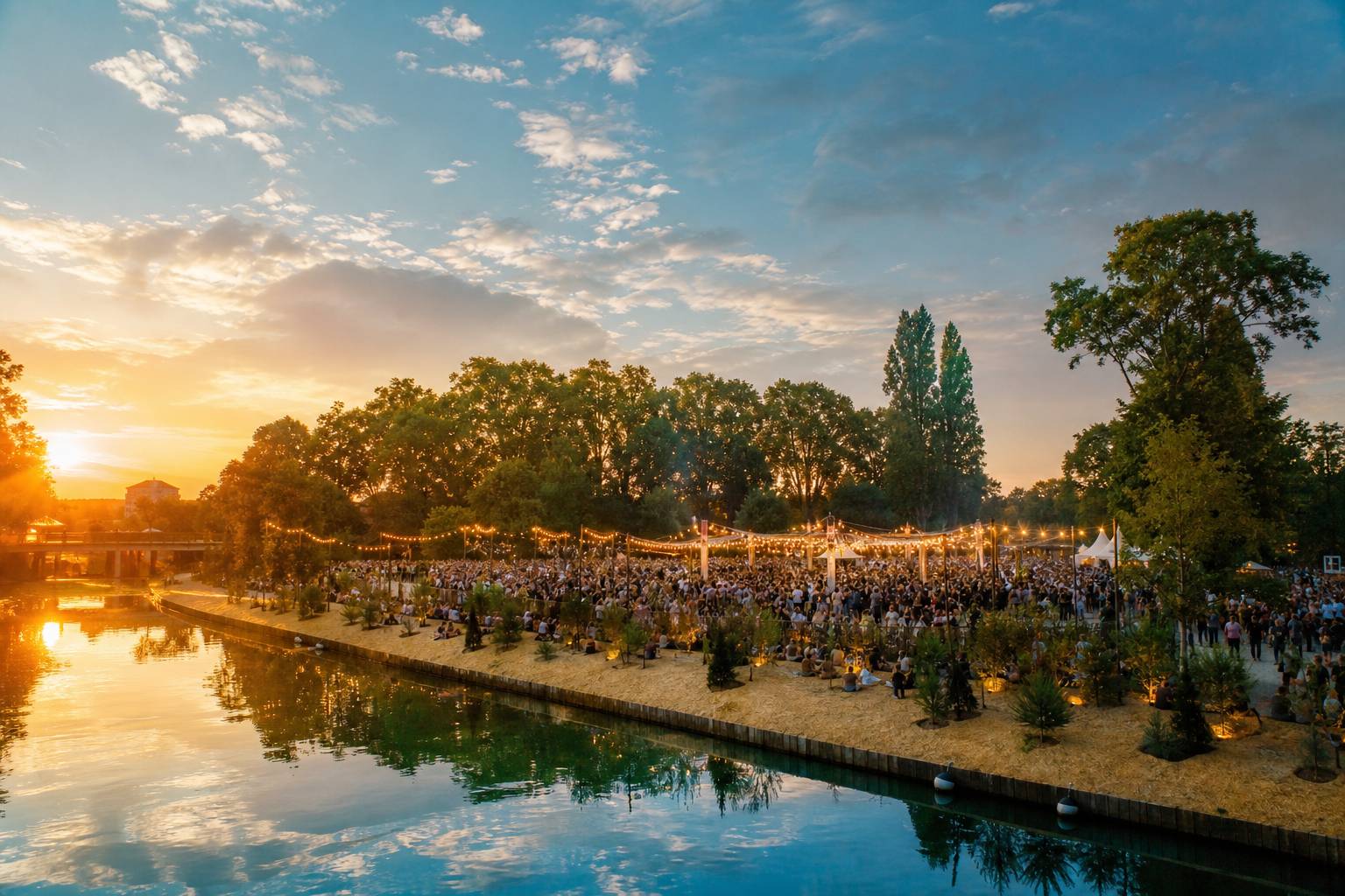 Un parc sur les rives du canal de l’Ourcq métamorphosé en dancefloor géant et gratuit