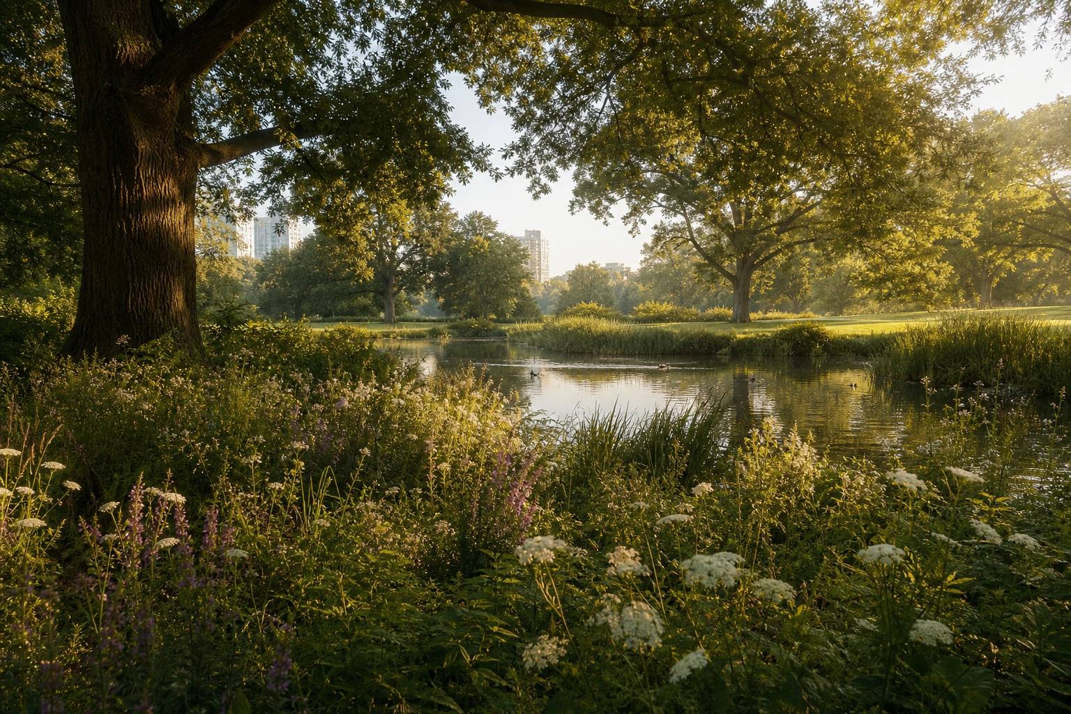 Arbres remarquables centenaires et flore sauvage du parc naturel urbain de Noisiel