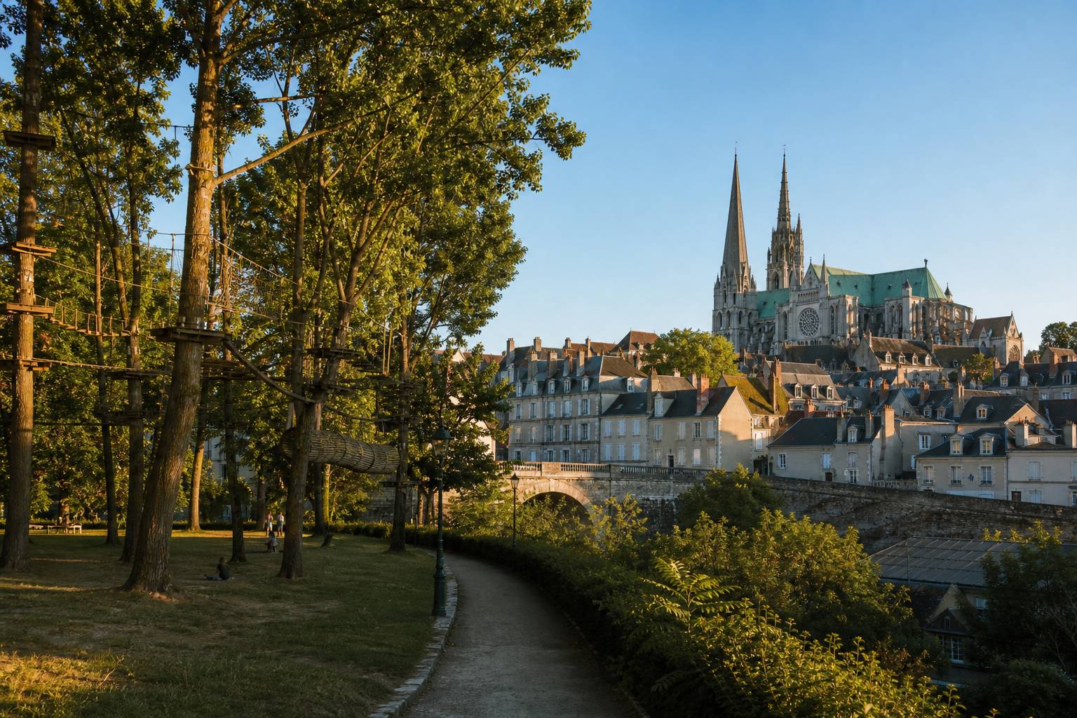 Première en France : l’accrobranche débarque en plein cœur de Chartres, Comment planifier une sortie