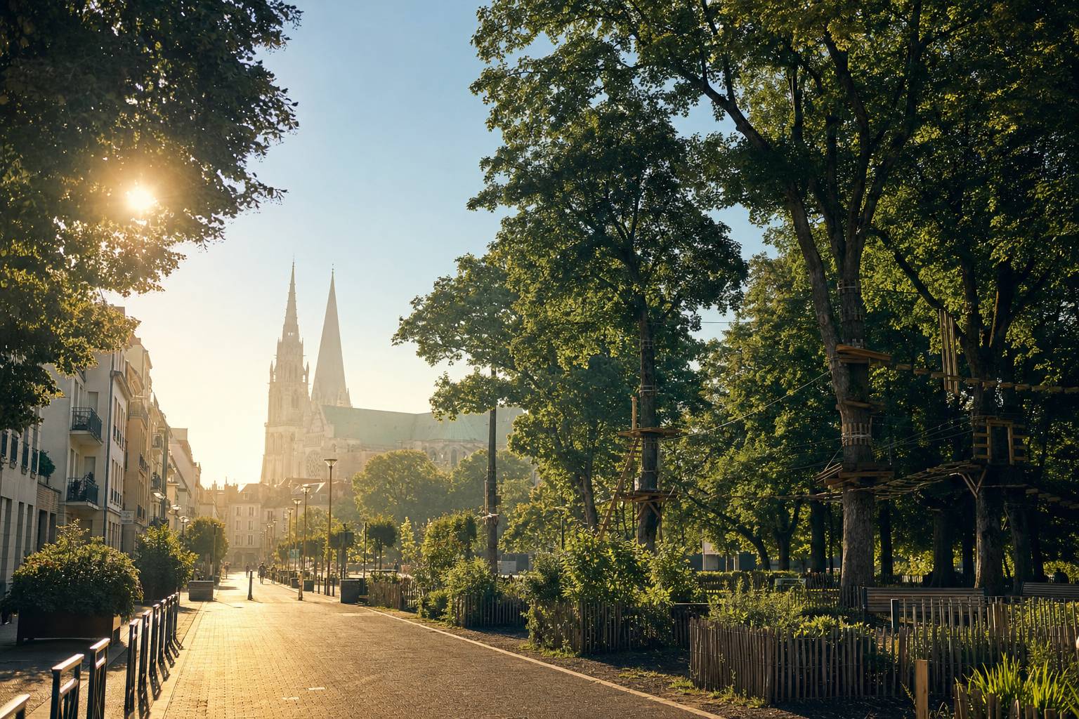 Première en France : l’accrobranche débarque en plein cœur de Chartres
