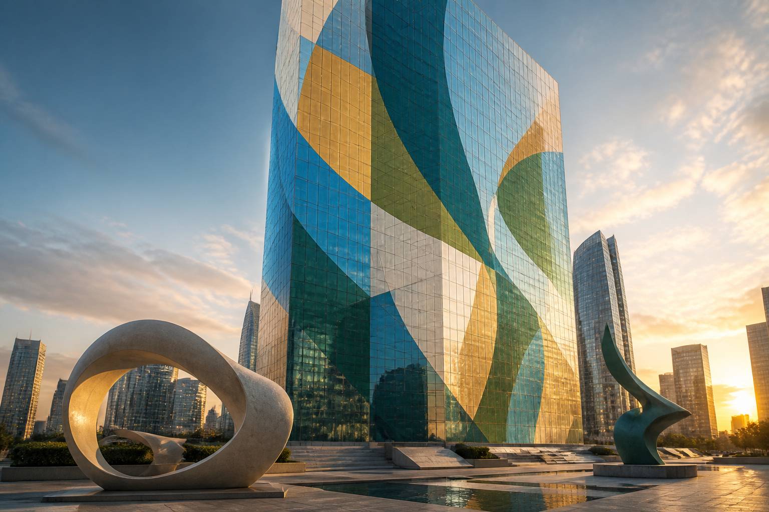 À La Défense, une tour se dévoile en toile d’œuvre artistique
